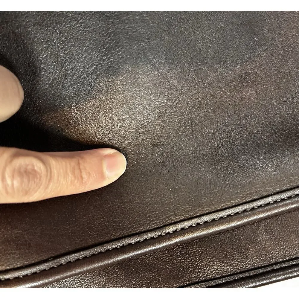 VTG Coach Metropolitan Briefcase Brown Leather Messenger Bag Classic Work Bag - Picture 9 of 9